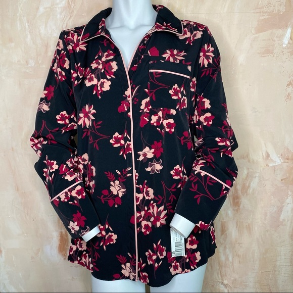 Medium Alfani Floral Button-Down Top - Picture 1 of 8